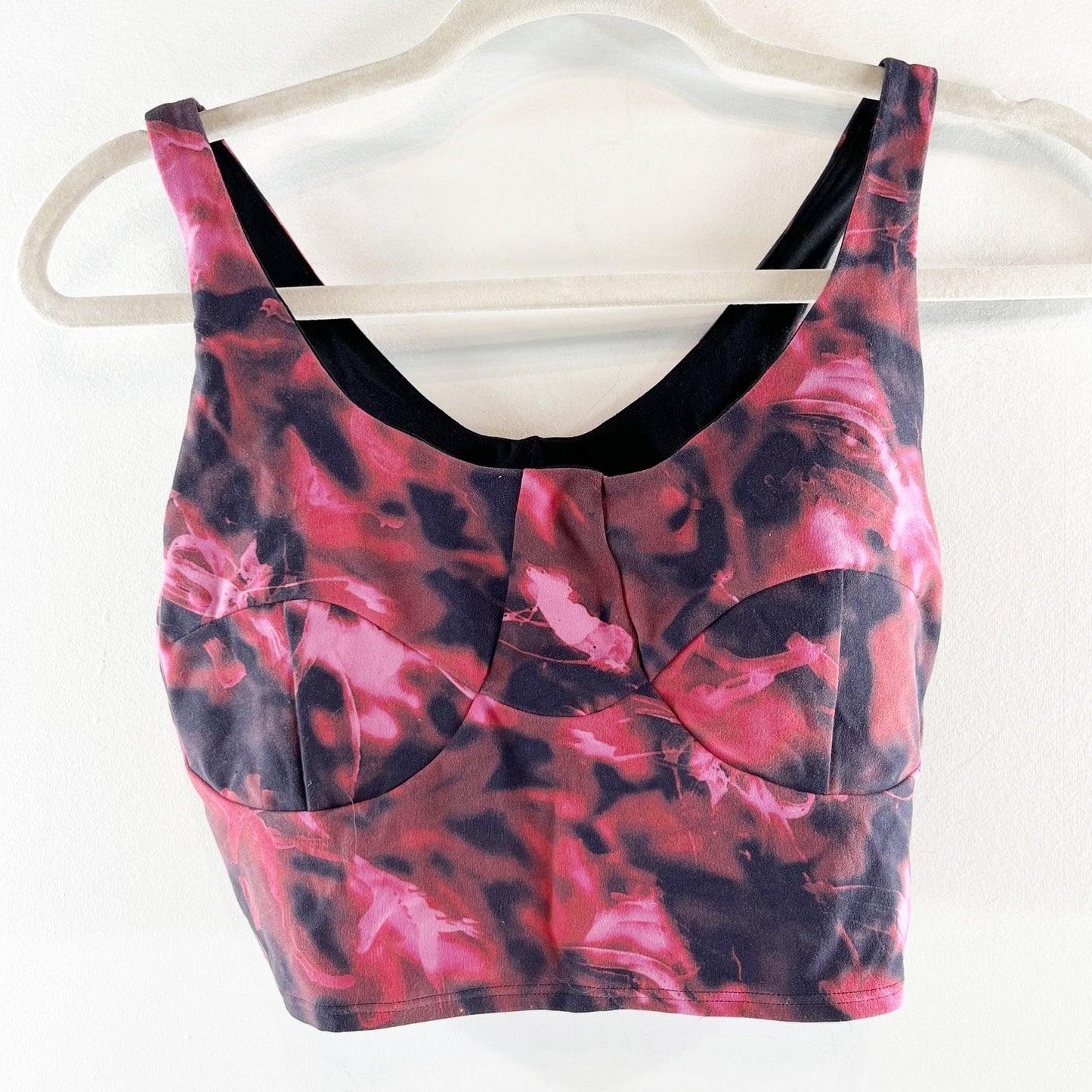 Lululemon Nulu Front-Darting Yoga Bra Intensity Pink Blossom Multi 8