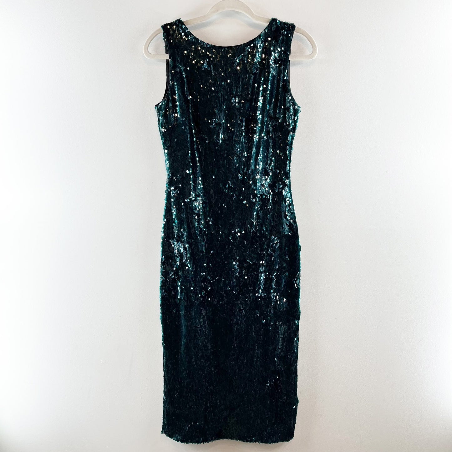 Dress The Population Audrey Sleeveless Sequin Midi Dress Green Medium