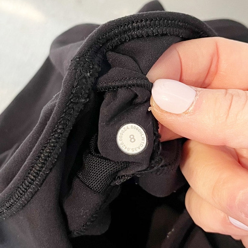 Lululemon Athletica Align Sleeveless V-Neck Cropped Training Tank Top Black 8