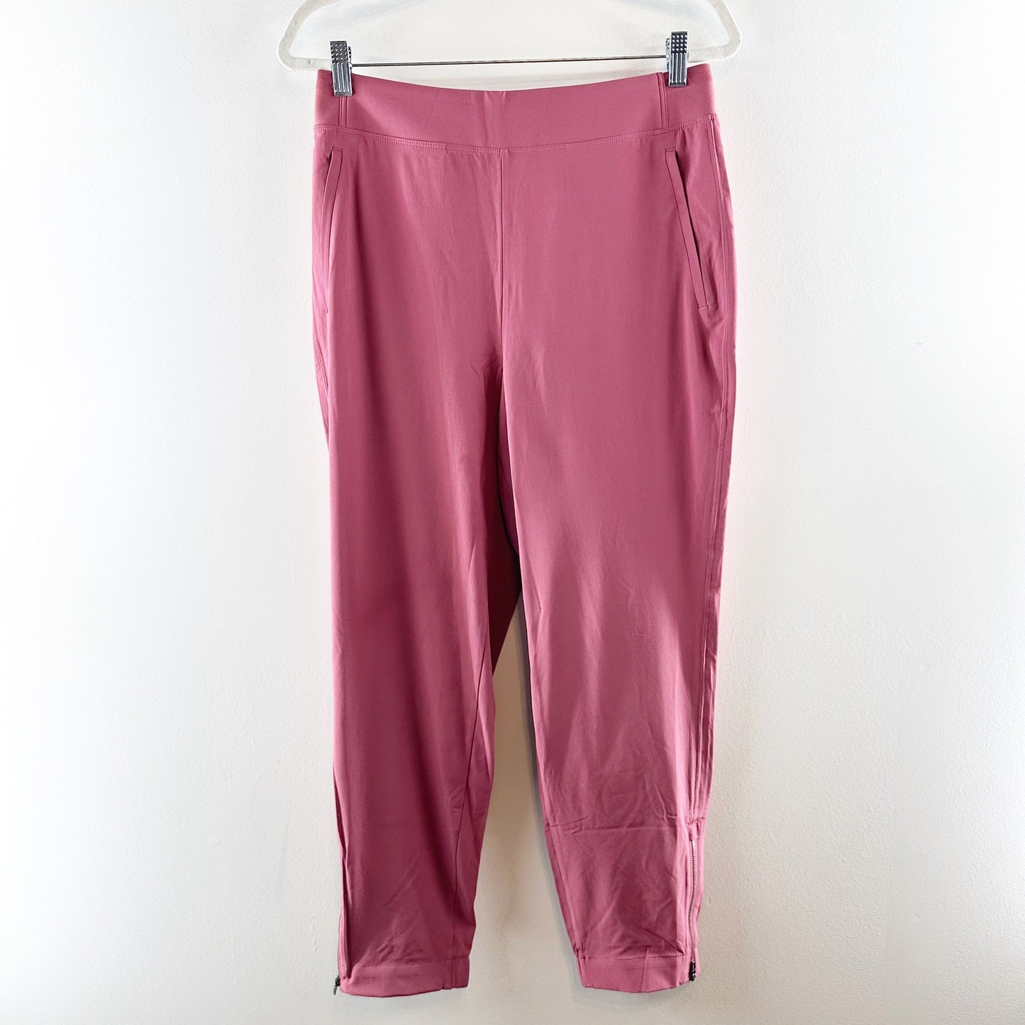 Athleta Brooklyn Heights High Rise Jogger Pants Berry Rose Red Pink 10