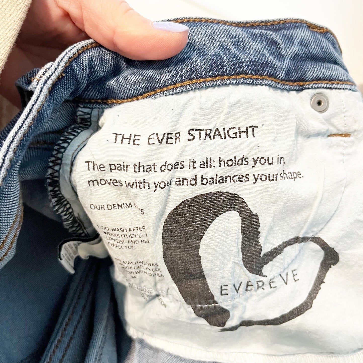 Evereve The Ever Cutoff Stretch High Rise Denim Jean Shorts Blue 30