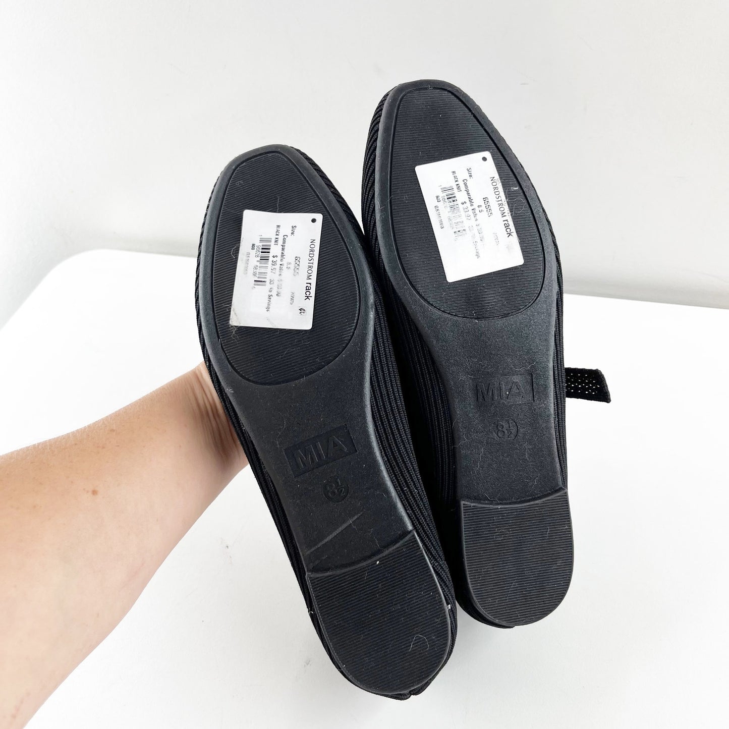 MIA Brita Mary Jane Square Toe Ballet Flats Black 8.5