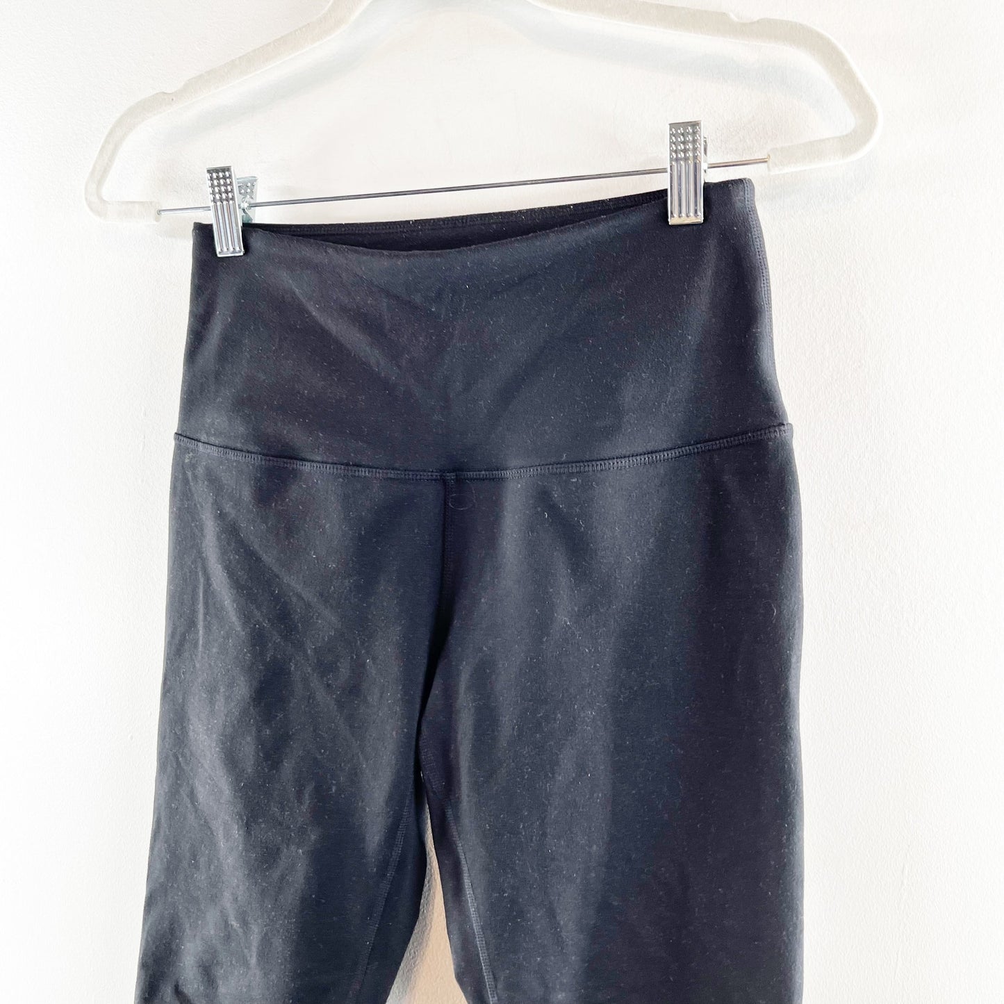 Zella High Rise Mesh Cropped Black Leggings Small