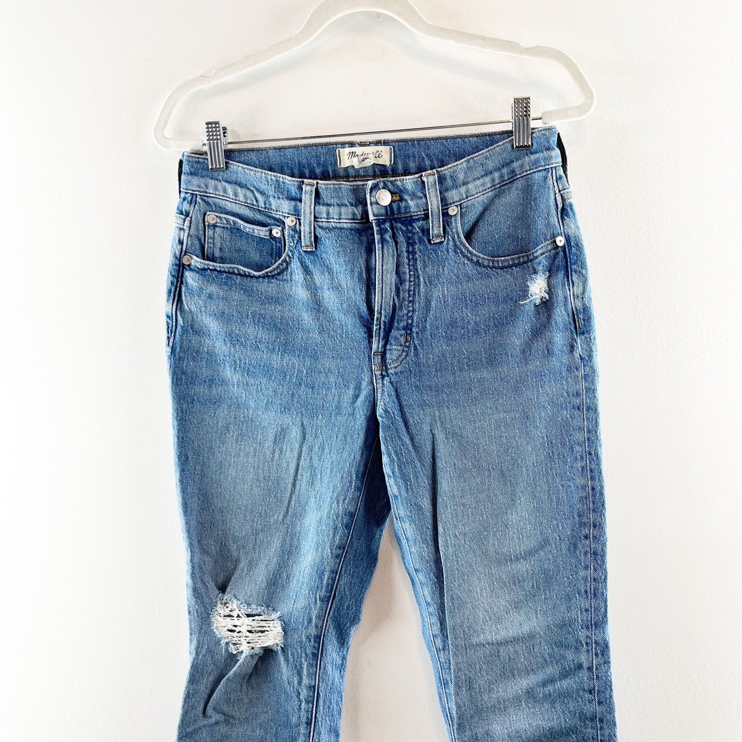 Madewell The Mid Rise Perfect Vintage Mom Ankle Jeans Blue 27