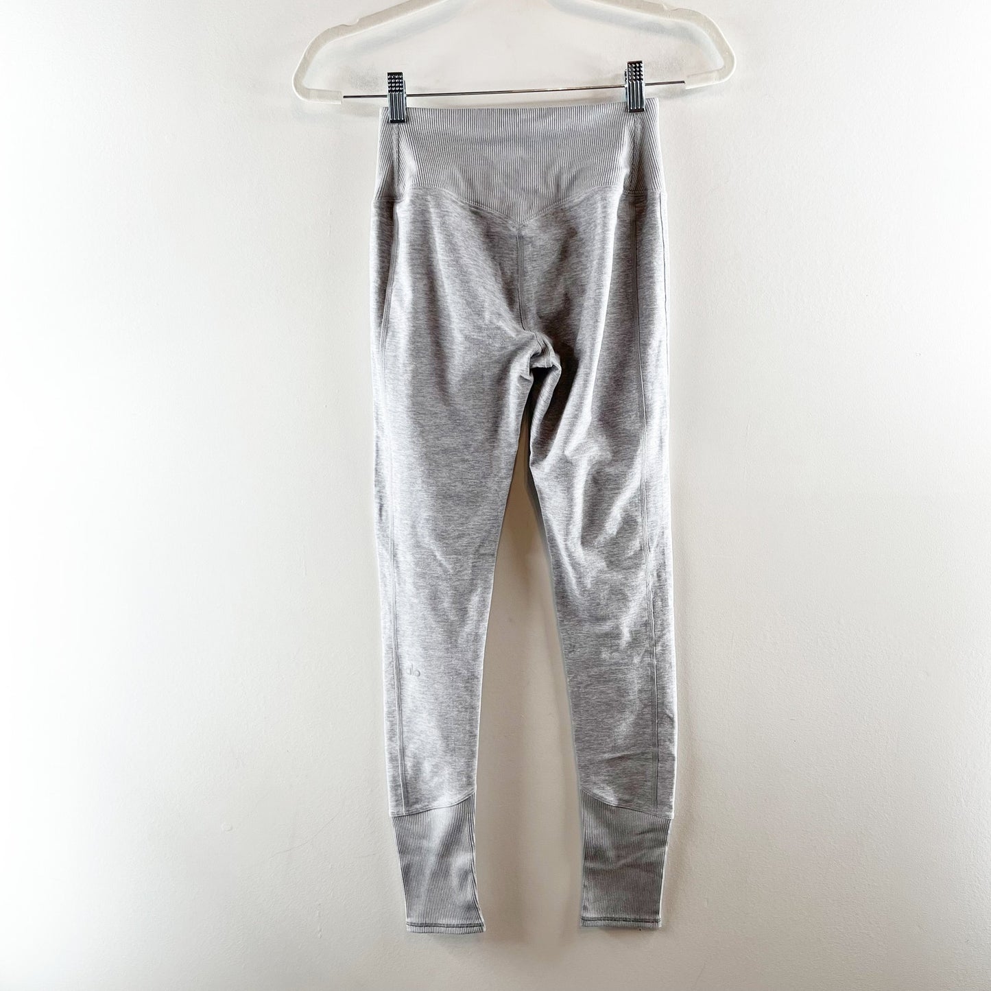 Alo Yoga High-Waisted Alosoft Lounge Leggings Athletic Heather Grey Small