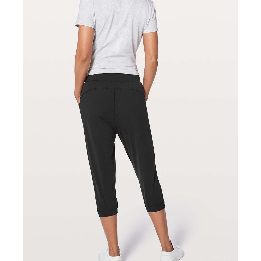 Lululemon Rejuvenate Crop *18" Yoga Jogger Sweatpants Black 4