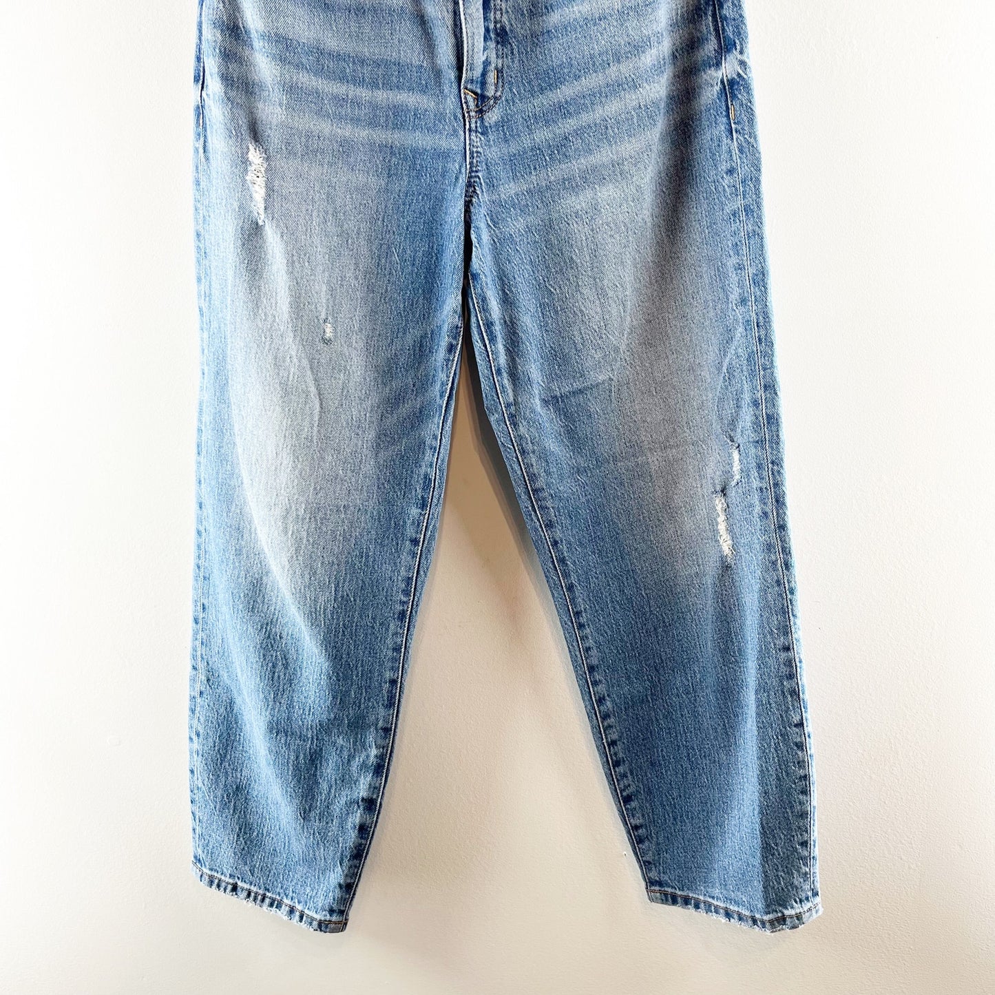 Evereve High Rise Vintage Barrel Jeans Blue 27