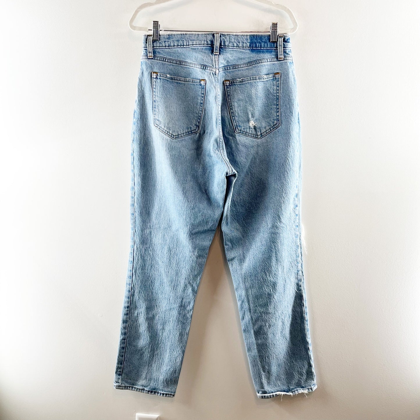 Abercrombie & Fitch 90's Straight Leg Ultra High Rise Curve Love Jeans Blue 12