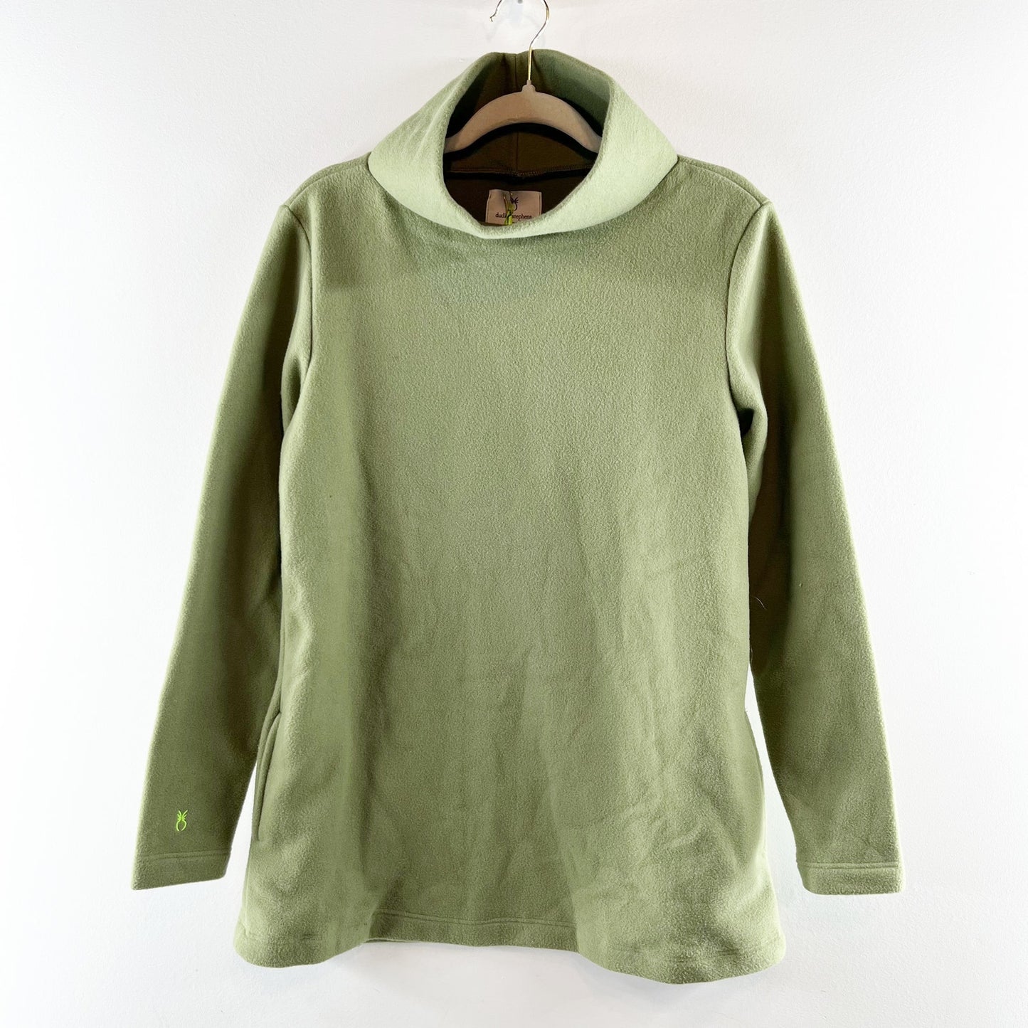Dudley Stephens Cobble Hill Turtleneck Long Sleeve Fleece Pullover Army Green M