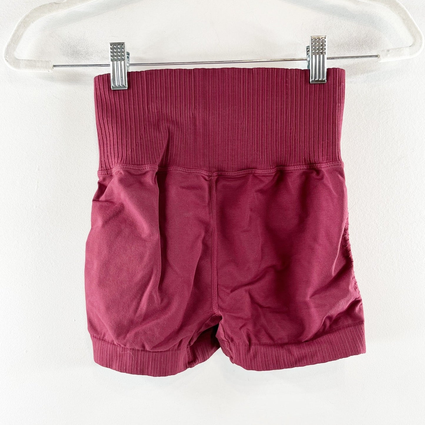FP Movement Good Karma High Rise Bike Shorts Red Maroon XS / S