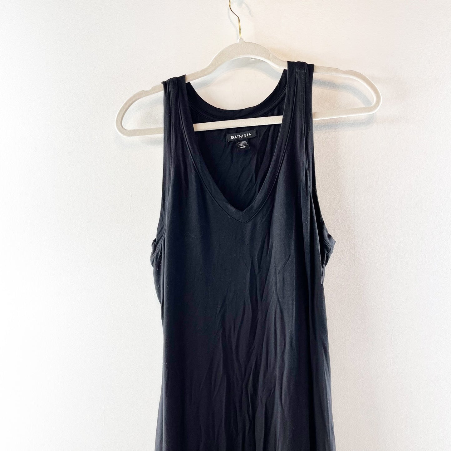 Athleta Santorini Sleeveless Tank Jersey Maxi Dress Medium Petite