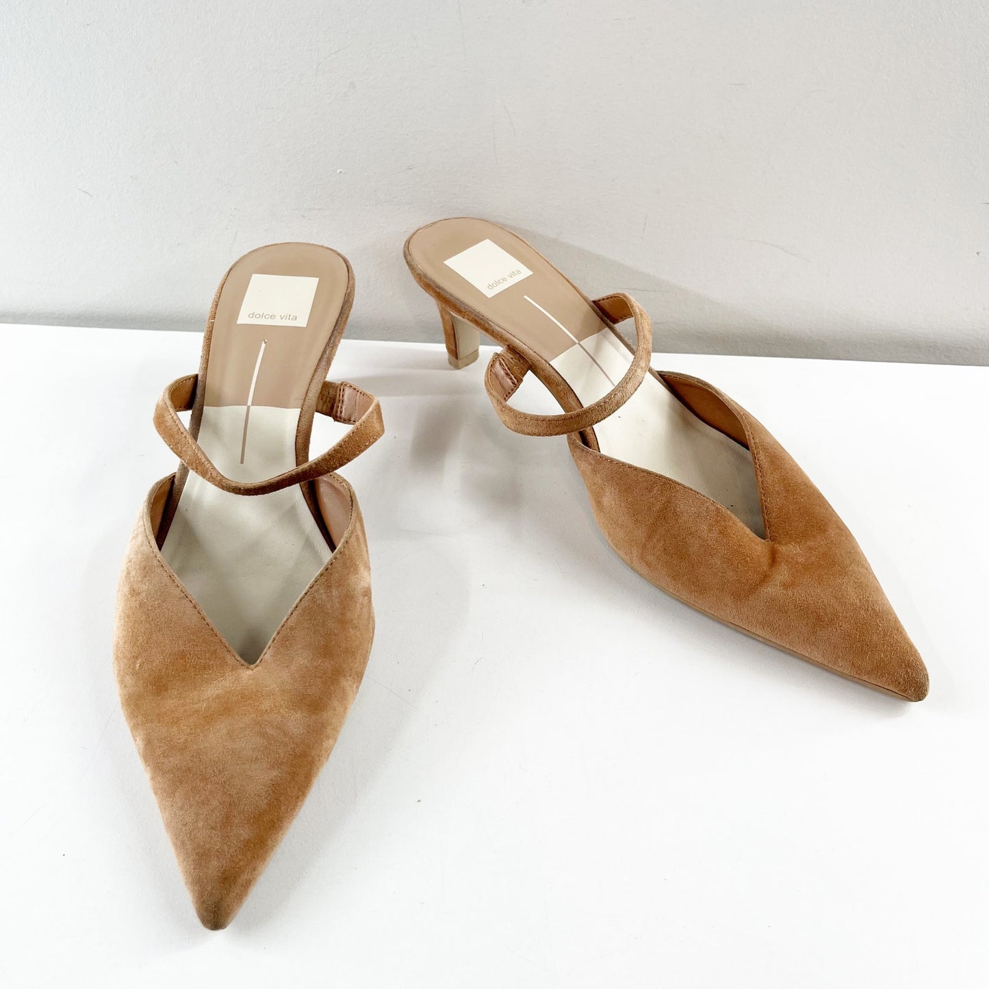 Dolce Vita Kanika Mule Kitten Heels Tan 10
