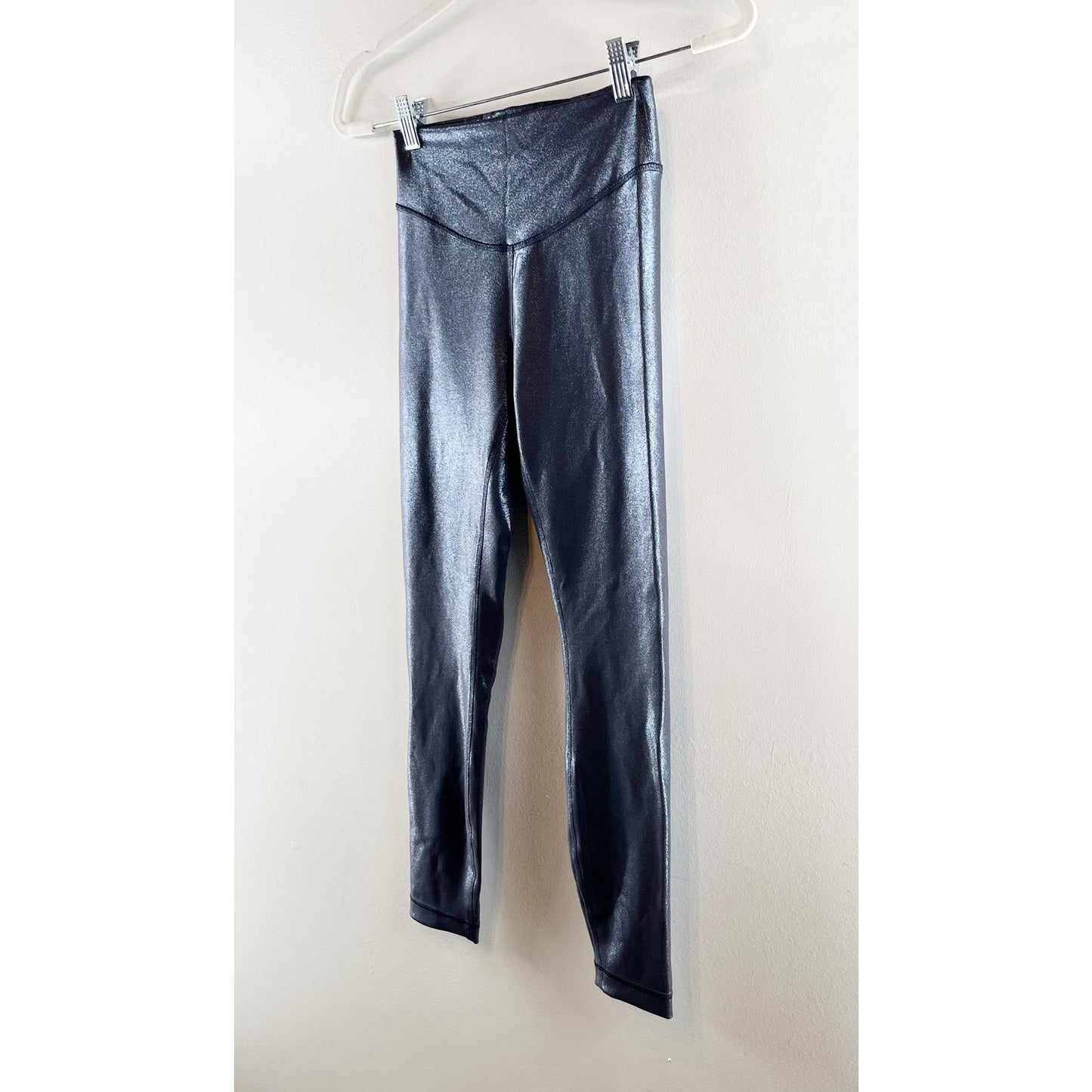 Lululemon Wunder Under SmoothCover Tight 25" Foil Radiate Foil Print Black Night