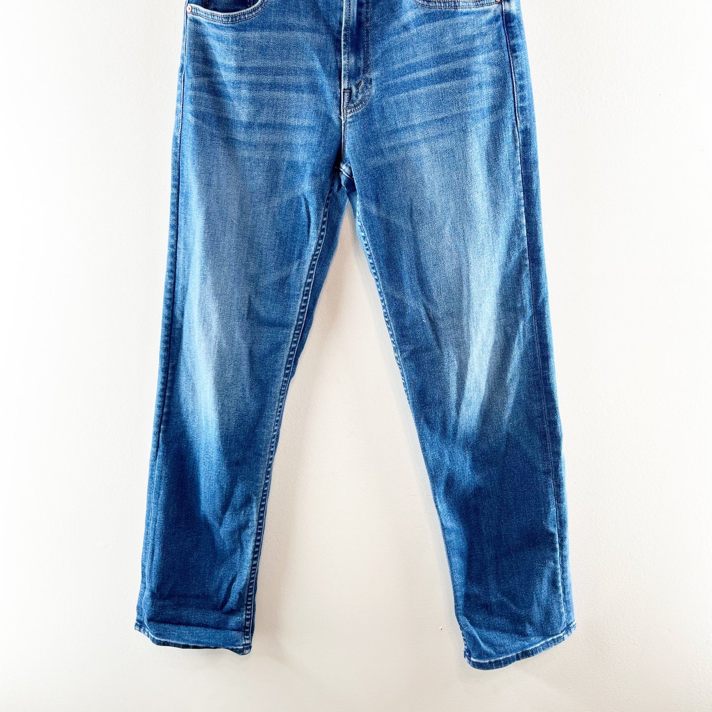 Mother The Smarty Pants Flood Mid Rise Straight Leg Jeans Connect The Dots 26