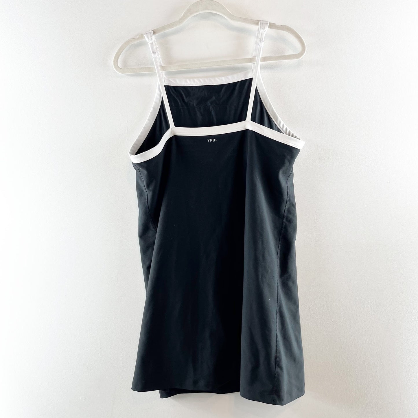 Abercrombie & Fitch YPB SculptLUX Apron Active Mini Dress Black White XL