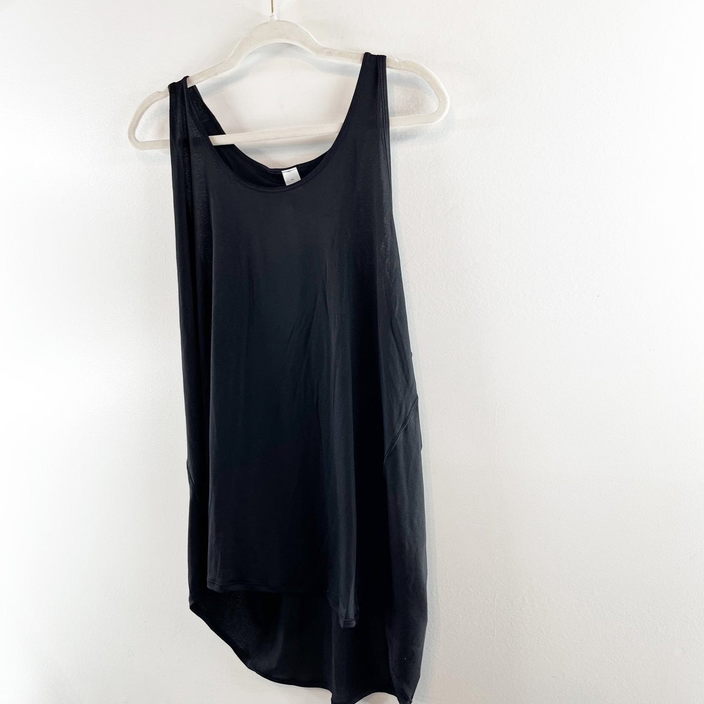 Lululemon Essential Tank Top Pleated Jersey Black 14