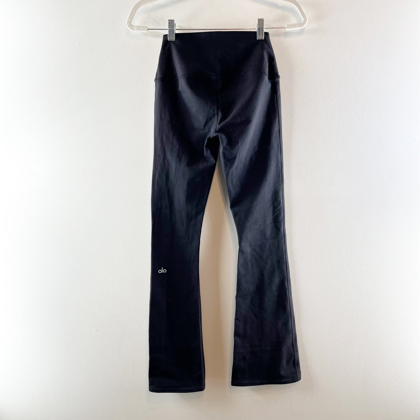 Alo Yoga Airbrush Pull On High-Waisted Bootcut Leggings Black XS