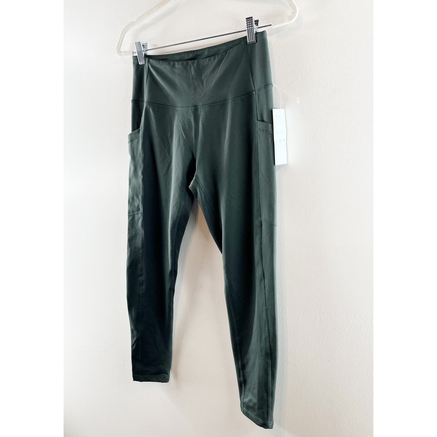 Zella Mid Rise Daily Pocket Leggings 24" Green Medium