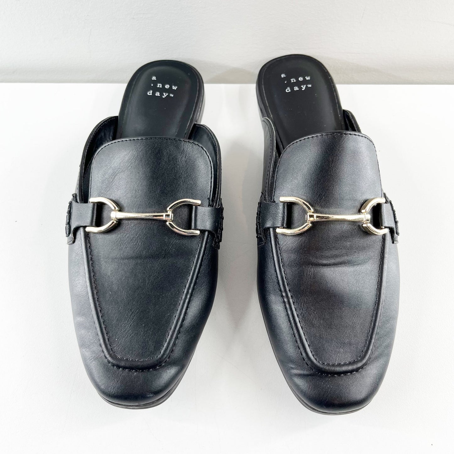 A New Day Sandy Horsebit Mule Loafer Black 8