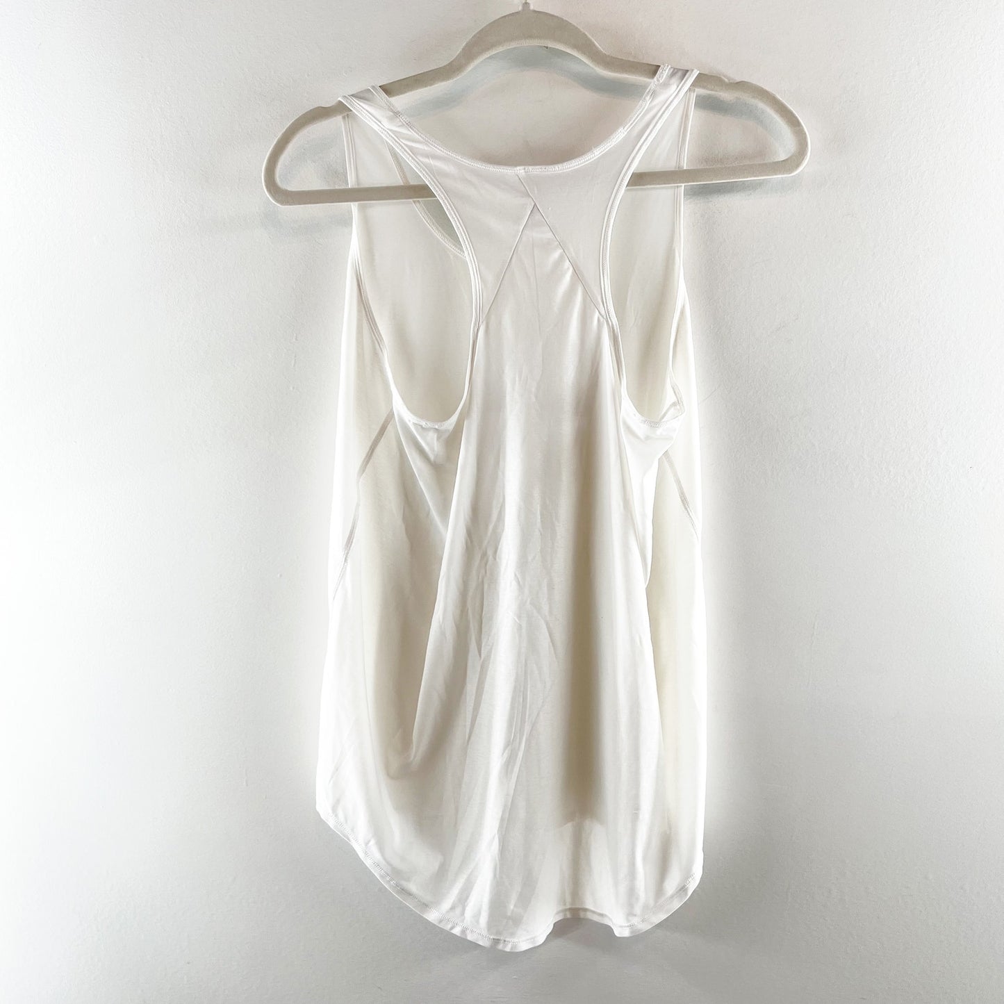Lululemon Athletica Sleeveless Scoop Neck Racerback Tank Top White