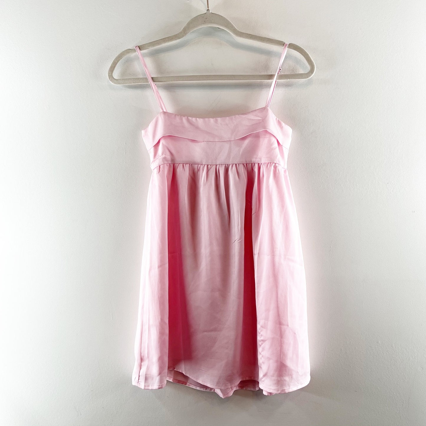 Princess Polly Ortega Babydoll Mini Slip Dress Pink 0