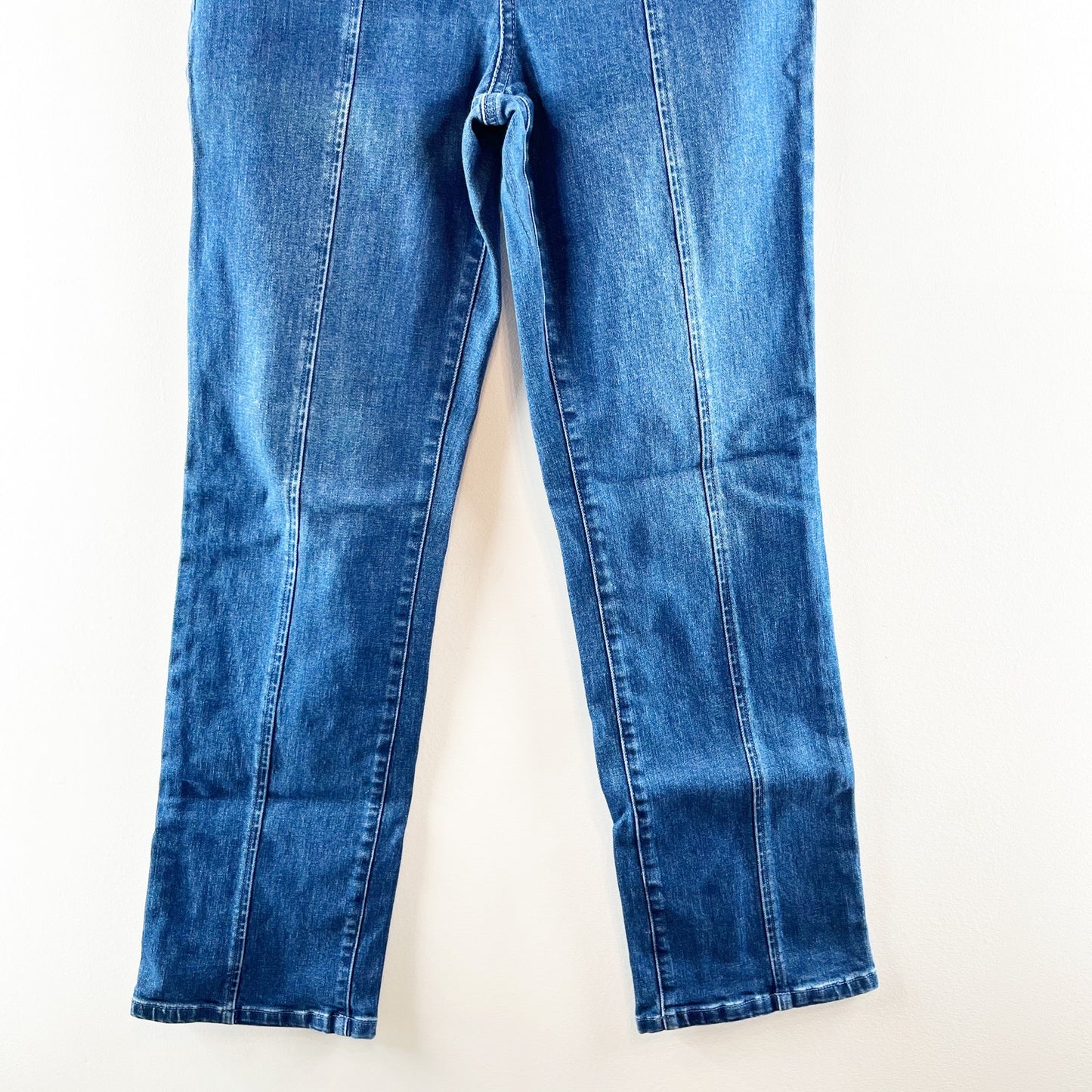 J. Mclaughlin High Rise Seamed Front Emmie Bootcut Jeans Dark Wash Blue 4