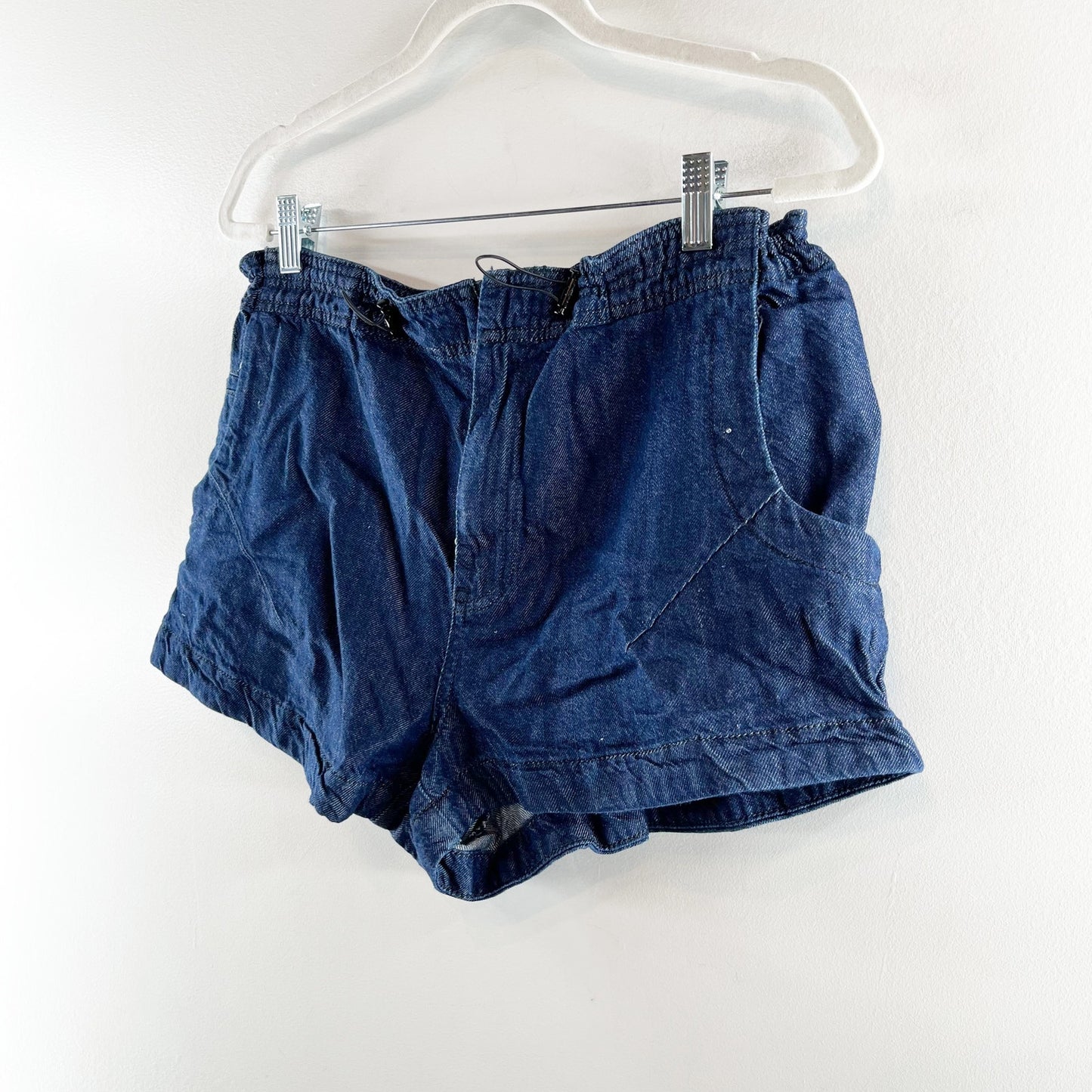 Anthropologie Pilcro Mid-Rise Denim Parachute Shorts Blue Large