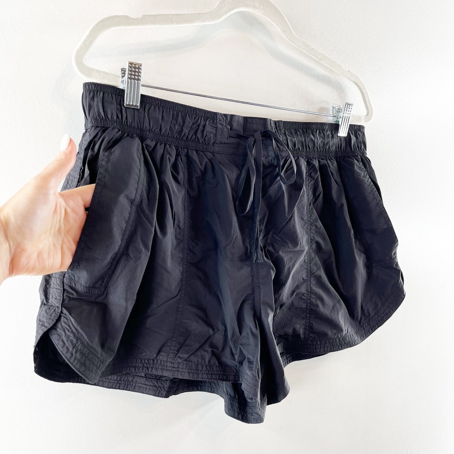 Daily Practice by Anthropologie Base Jump Active Lined Shorts Black Large