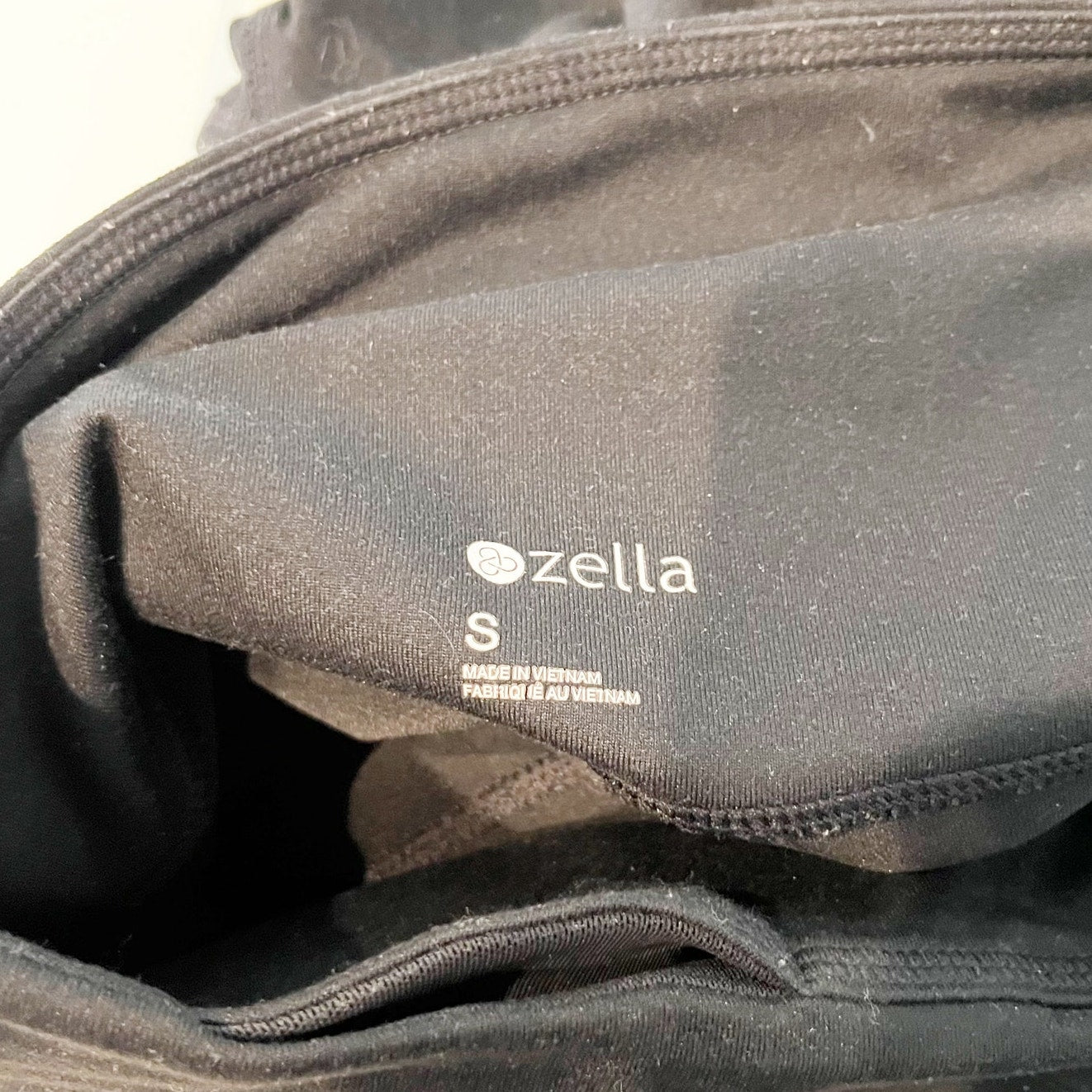 Zella High Rise Mesh Cropped Black Leggings Small