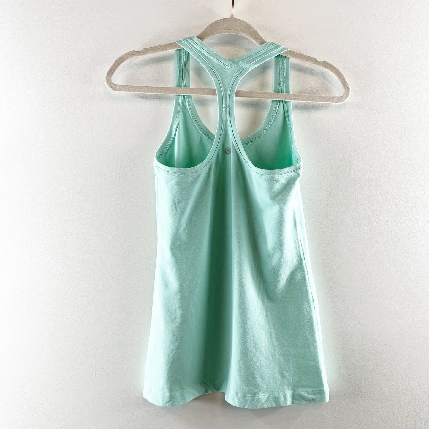 Lululemon Cool Racerback Tank Top Heathered Menthol Green 6