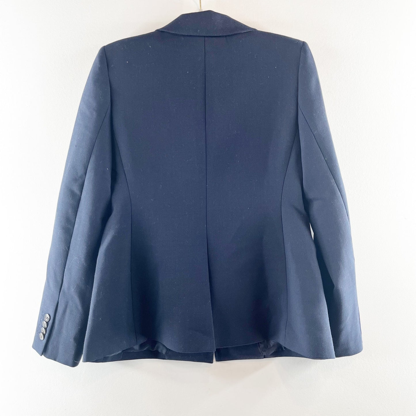 Madewell Alston Wool Blend Blazer Suit Jacket Navy Blue 8