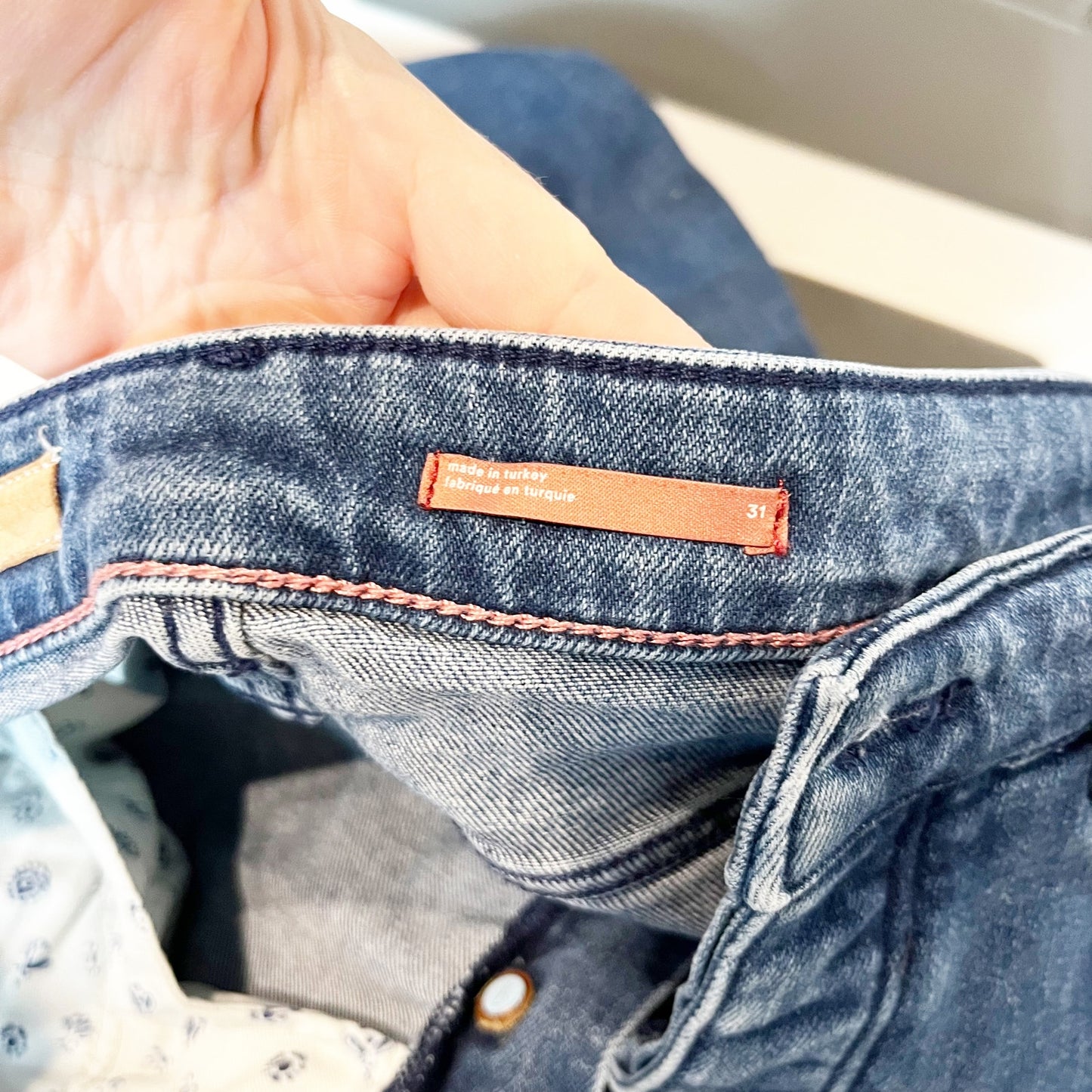 Pilcro Anthropologie High Rise Icon Bootcut Button Fly Jeans Stretch Blue 31