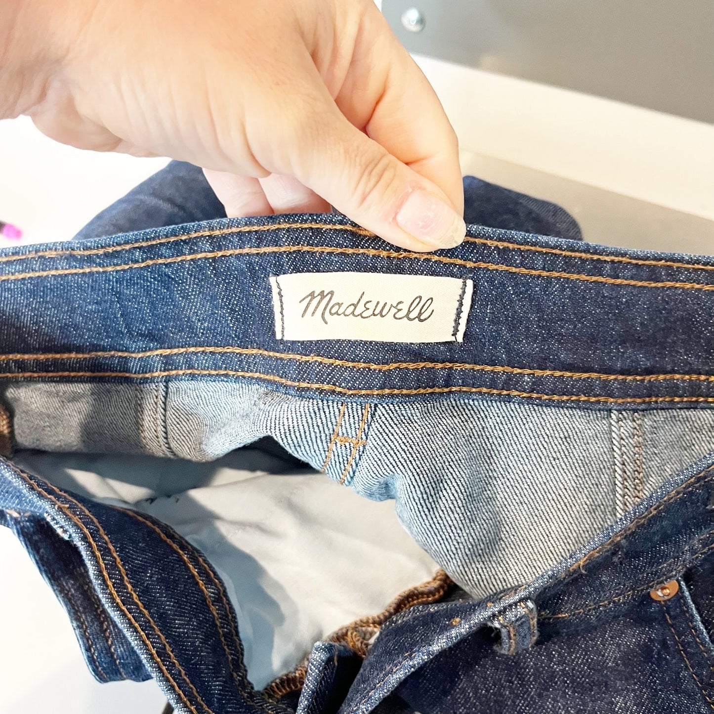 Madewell High Rise The Perfect Vintage Straight Leg Jeans Stanhill Wash 29 / 8