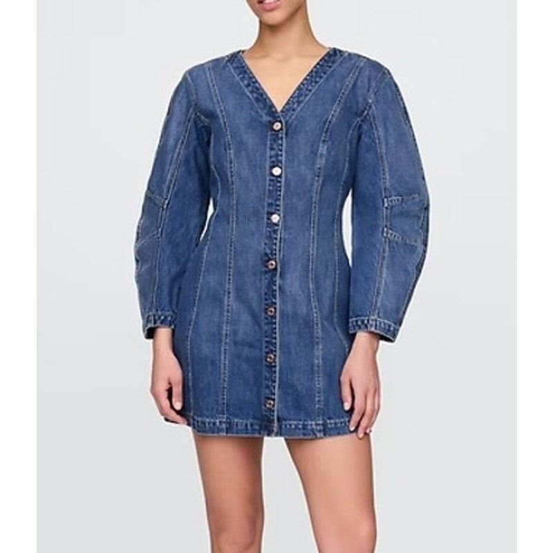 GAP Barrel Horseshoe Long Sleeve Denim Mini Dress Blue Medium – Baystate Boutique & Consignment GAP Barrel Horseshoe Long Sleeve Denim Mini Dress Blue Medium – Baystate Boutique & Consignment