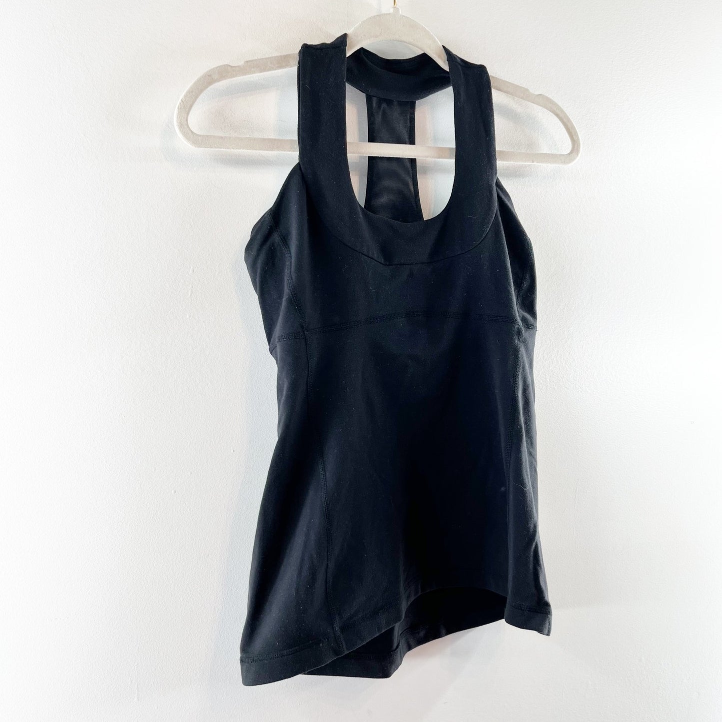 Lululemon Scoop Neck Workout Tank Top Black 6