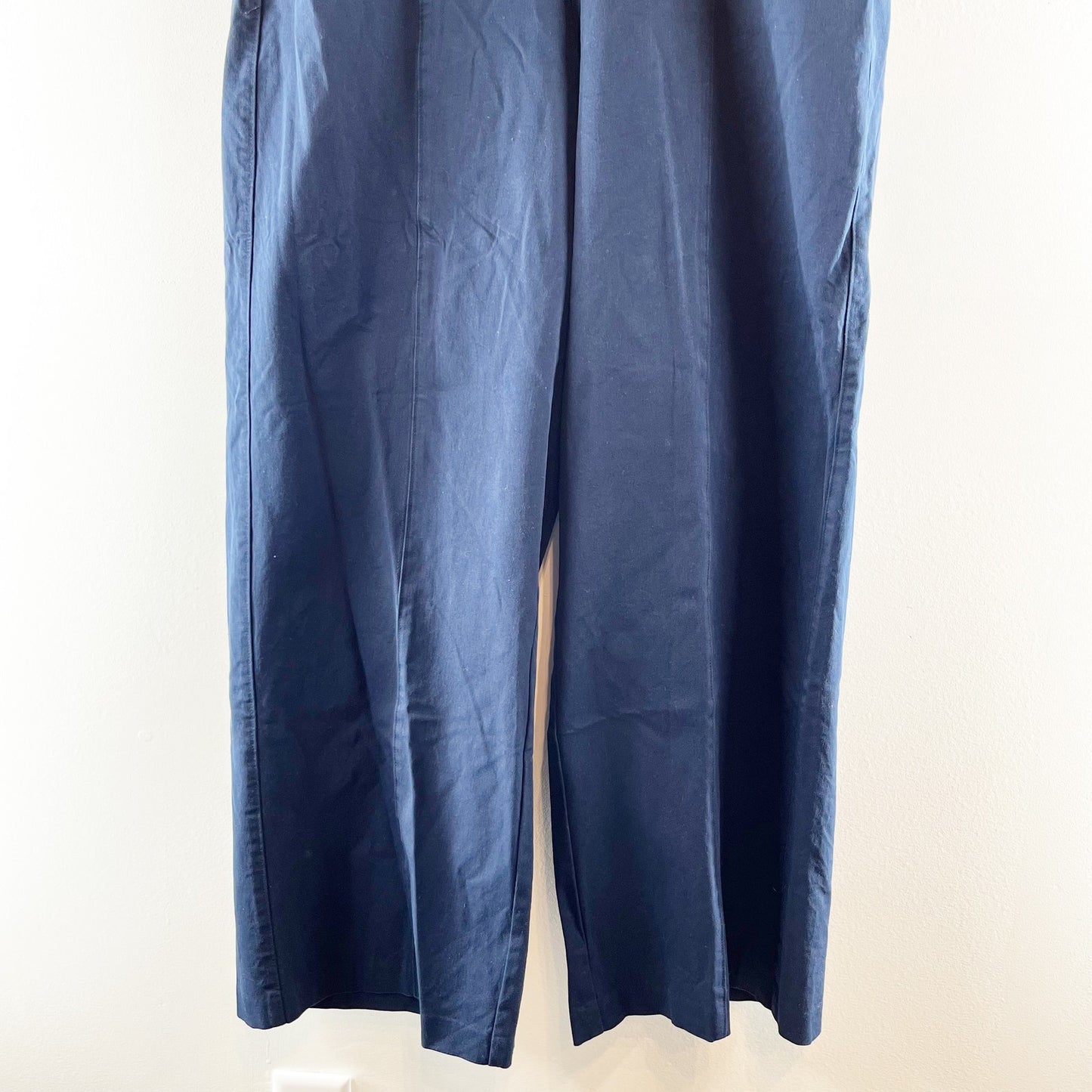 Old Navy High Waisted Pull On Pixie Super Wide Leg Pants Navy Blue XL