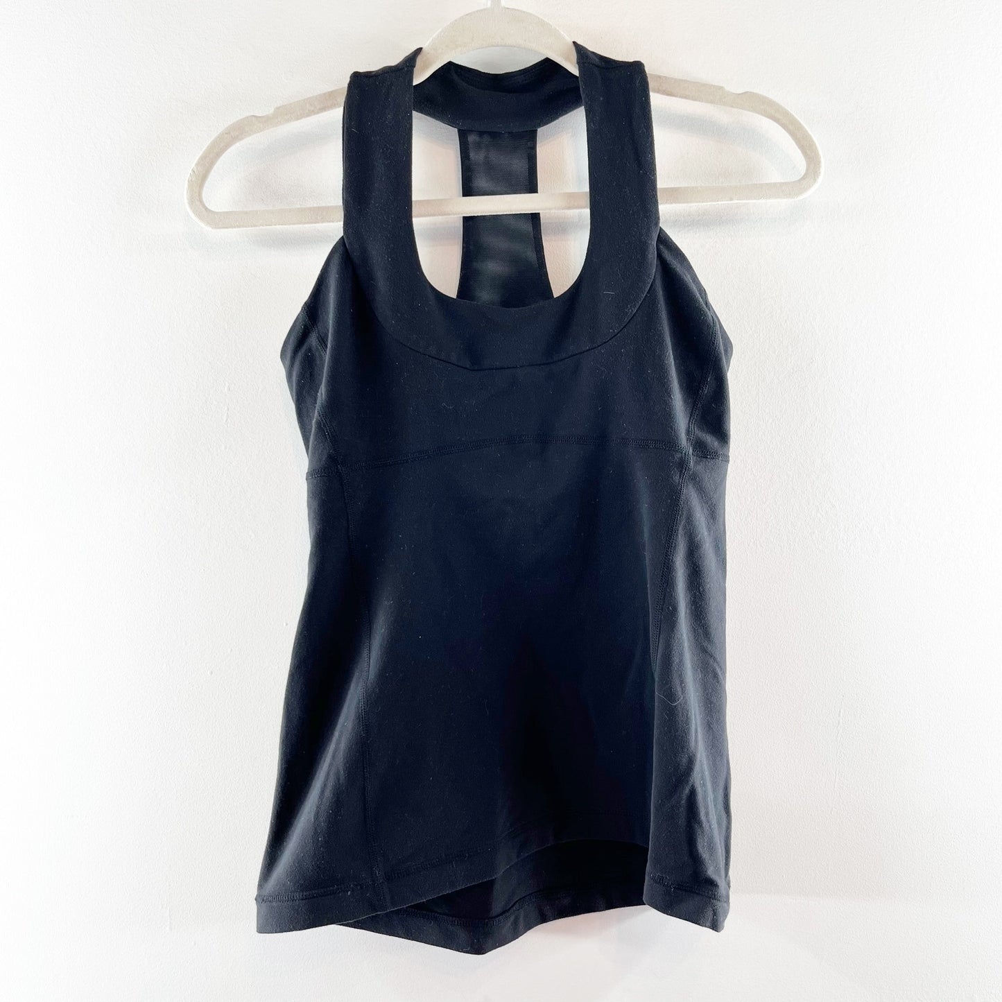 Lululemon Scoop Neck Workout Tank Top Black 6
