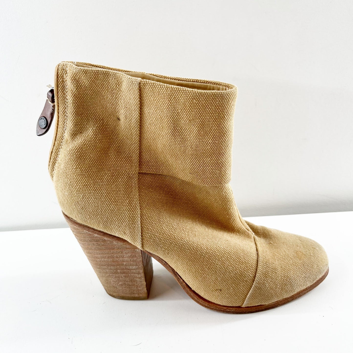 Rag & Bone Classic Newbury Ankle Booties Iron Tan 9
