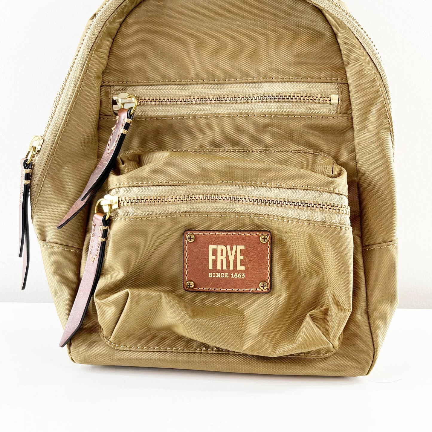 FRYE Nylon Backpack Brown