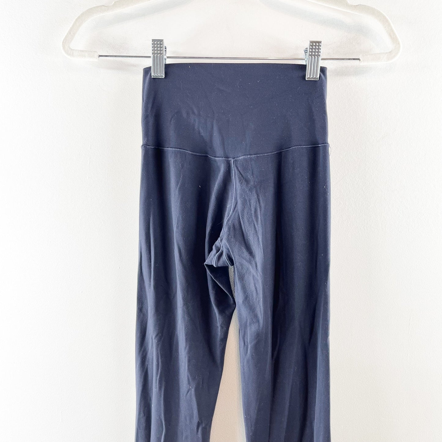Aerie Offline High Rise Crossover Flare Leg Leggings Yoga Pants Navy Blue Small