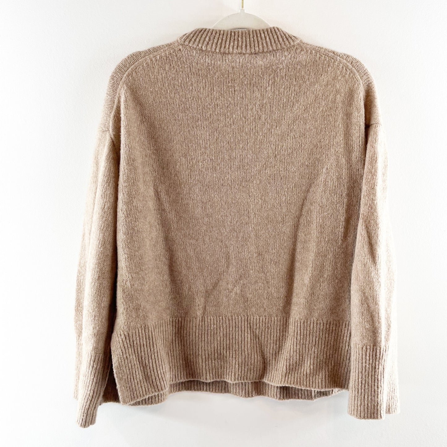 Rails Miranda Cashmere Silk Blend Long Sleeve Pullover Sweater Oatmeal XS
