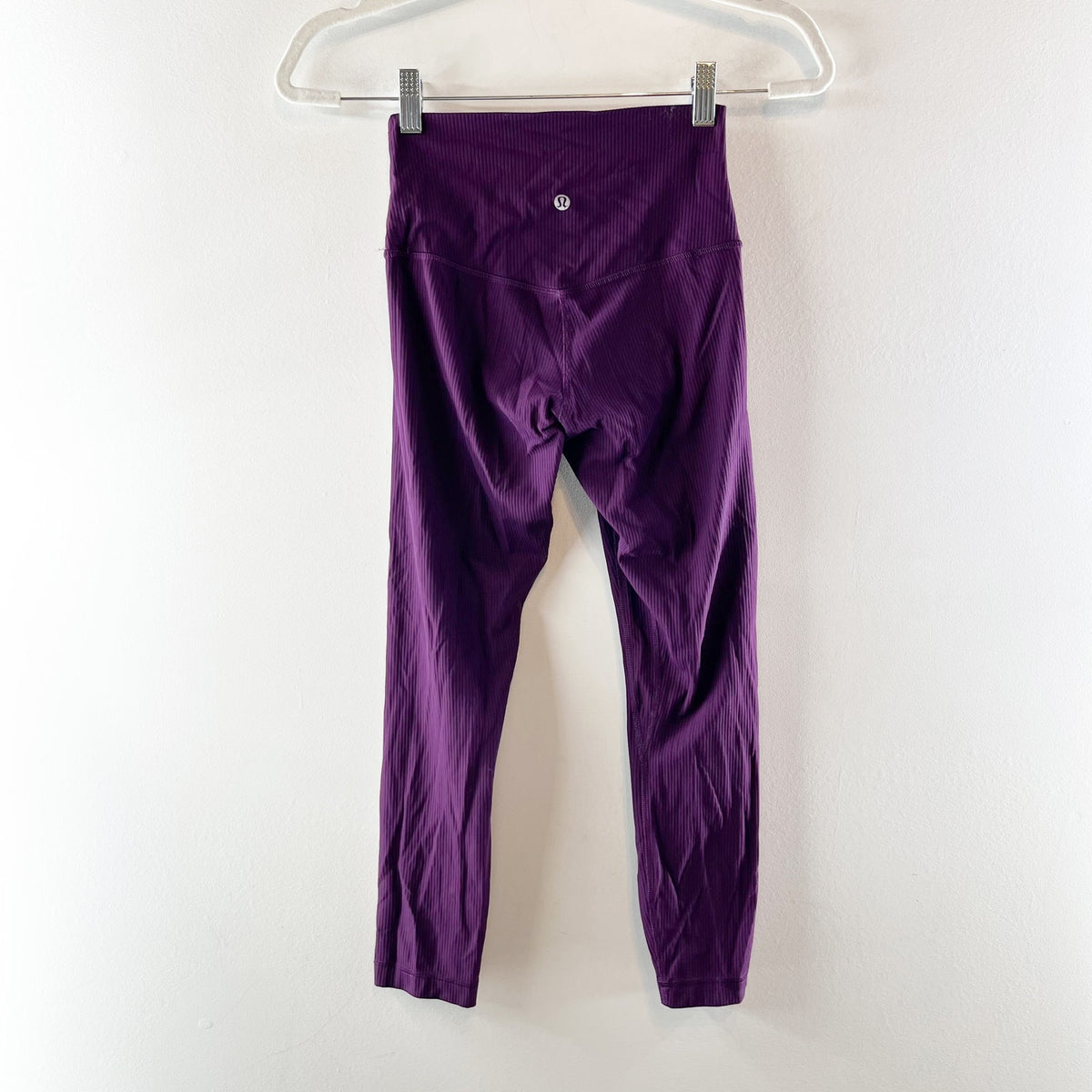 Lululemon Align Ribbed High-Rise Crop 23" Leggings Dramatic Magenta Purple 4