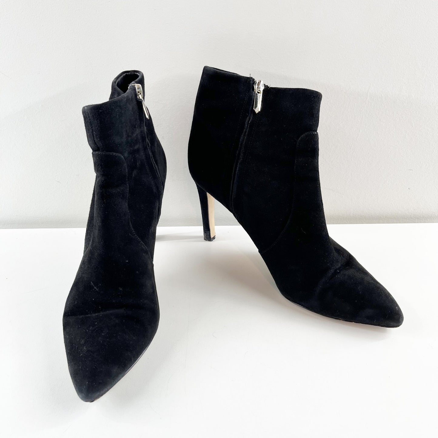 Sam Edelman Olette Pointed Toe Stiletto Ankle Boots Booties Black 10