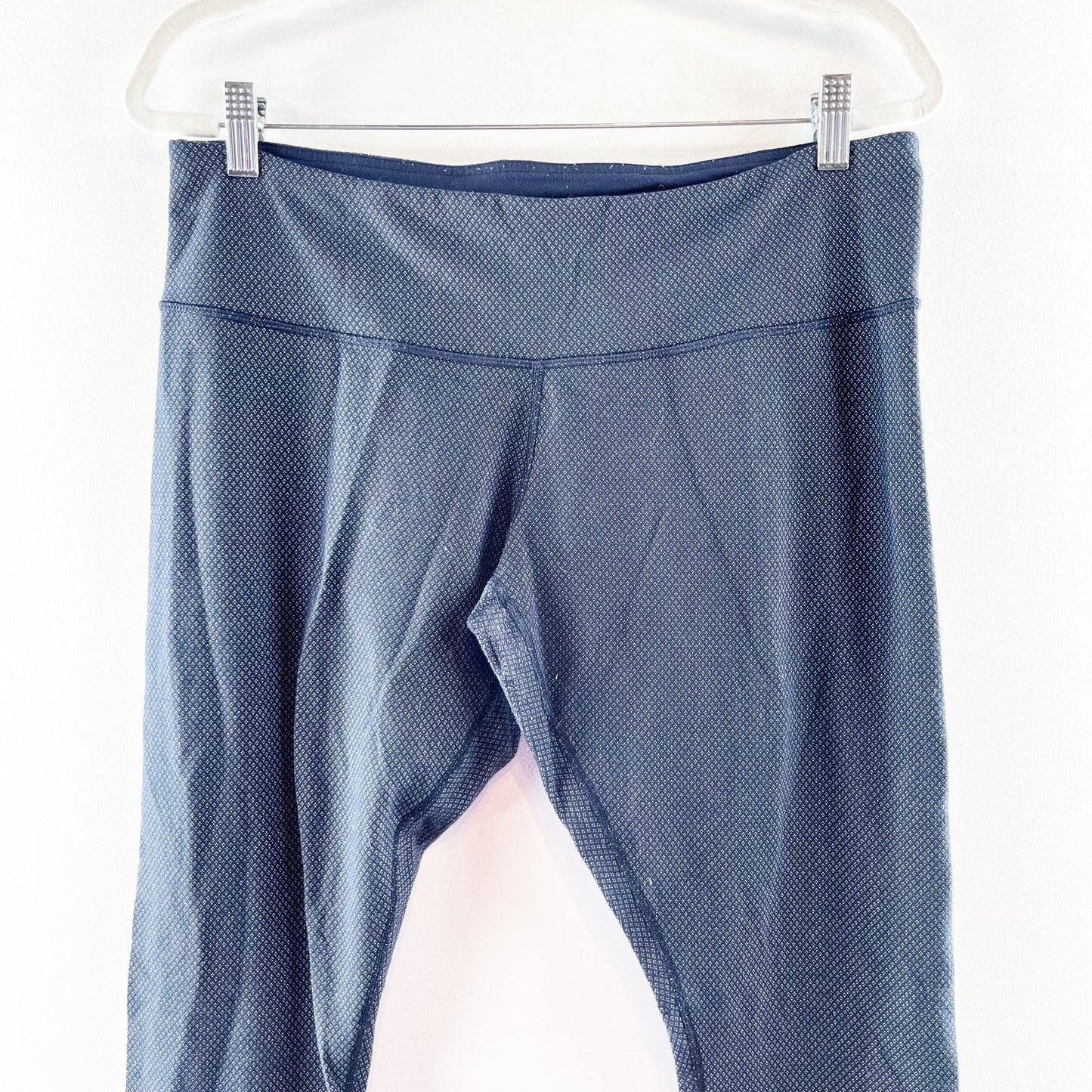 Lululemon Mid Rise Wunder Under Leggings Navy Blue 12