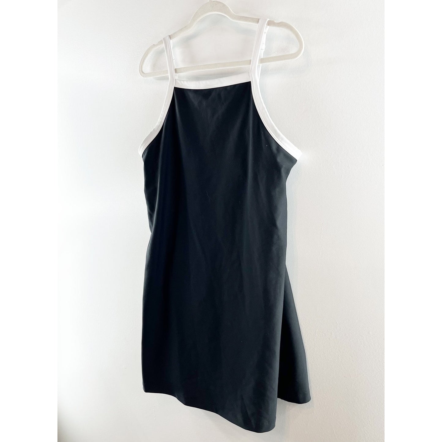 Abercrombie & Fitch YPB SculptLUX Apron Active Mini Dress Black White XL