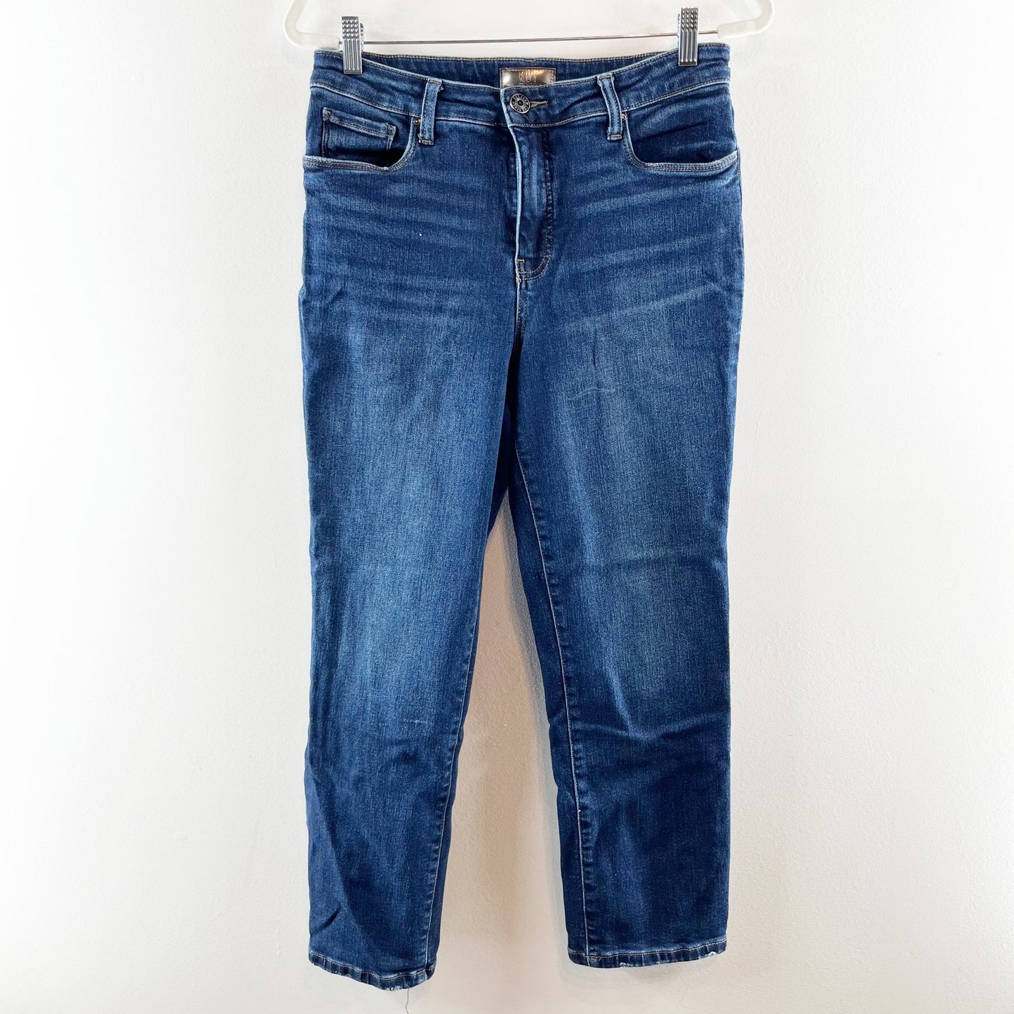 Kut From The Kloth High Rise Reese Ankle Ab Fab Straight Leg Jeans Blue 8