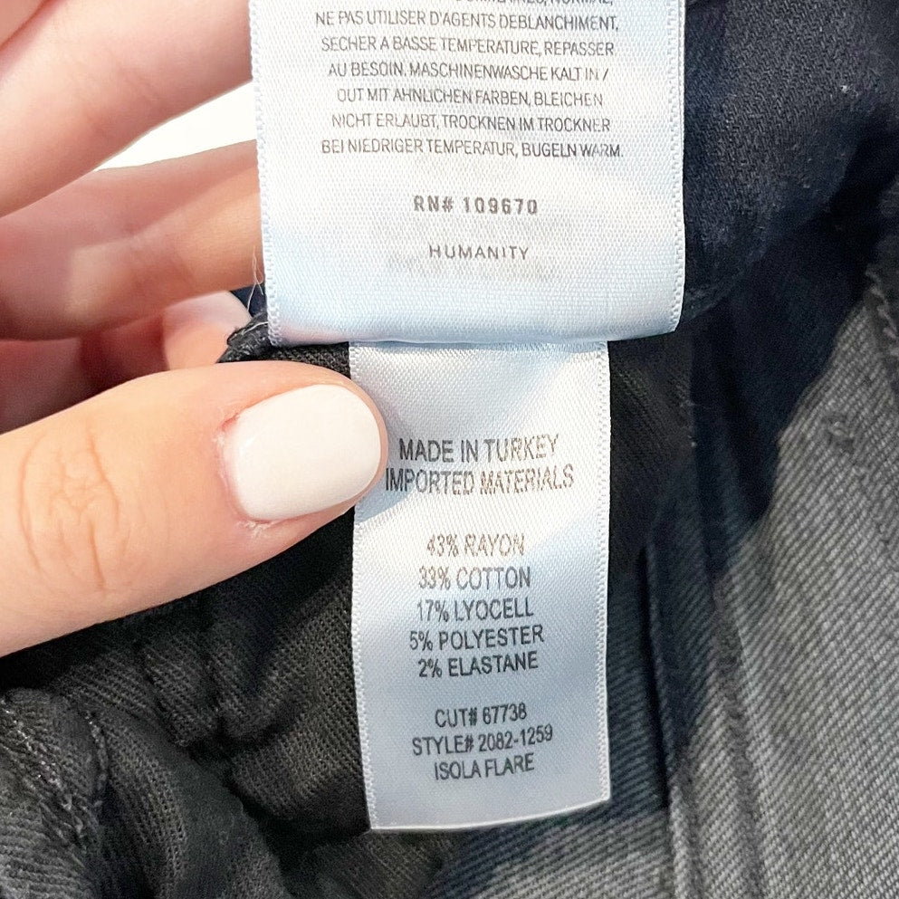 Citizens of Humanity High Rise Isola Flare Jeans Black 24 / 00