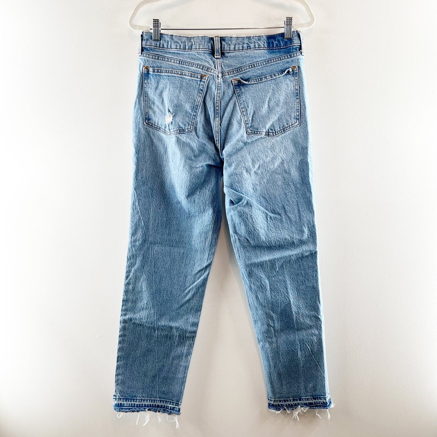 Abercrombie & Fitch The '90s Straight Mid Rise Jeans Blue 30