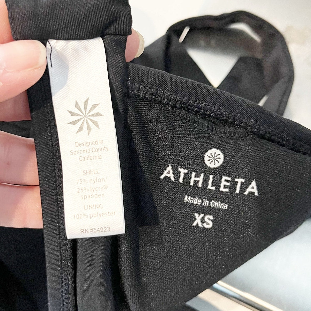 Athleta Shirrendipity Halter Bikini Top and Cinch Bottoms Black XS / Medium