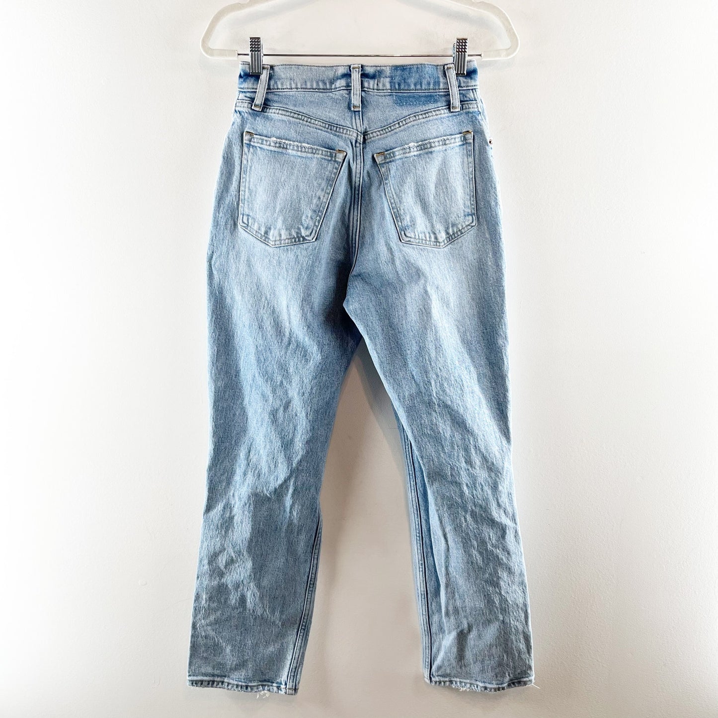 Abercrombie & Fitch Curve Love 90's Straight Ultra High Rise Jeans Blue 4 Petite